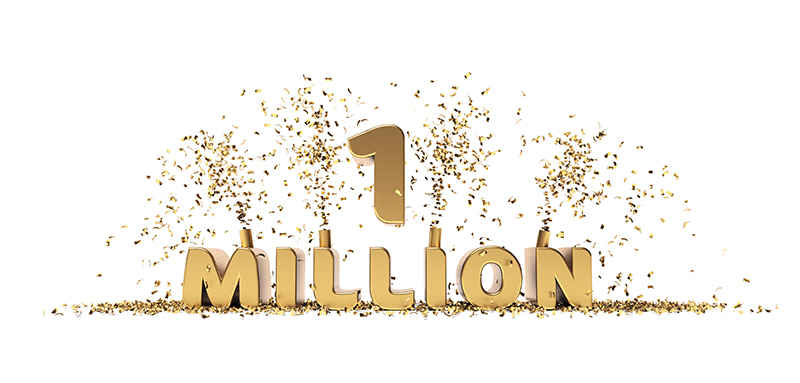 1 Million with Confetti