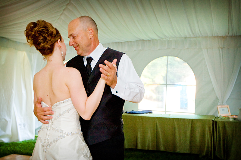 Father dancing with Daughter at her wedding
